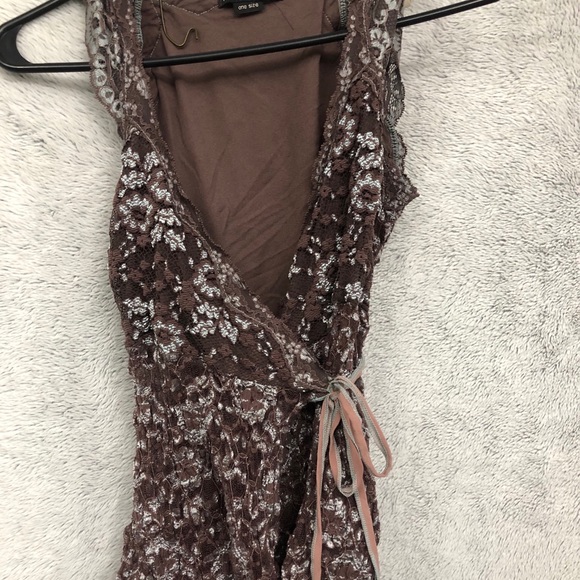 Ann Ferriday Tops - Ann Ferriday wrap around lace blouse.